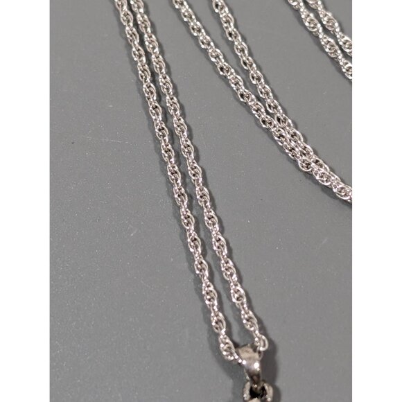 Marahlago Blue Larimar Teardrop Pendant 21" Necklace Sterling Silver 925 - Picture 5 of 10